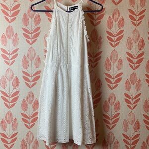 Crystal Doll White Eyelet Dress, Size S